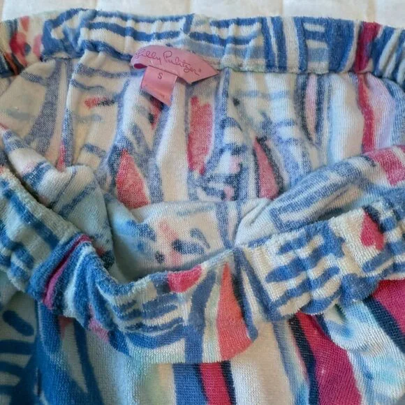 Lilly Pulitzer Romper Dixon Sailboat Terry Cover Up  Size Small - Picture 5 of 5